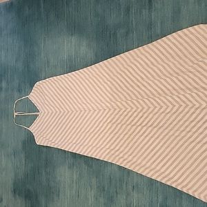 O'Neill White Striped Maxi Dress